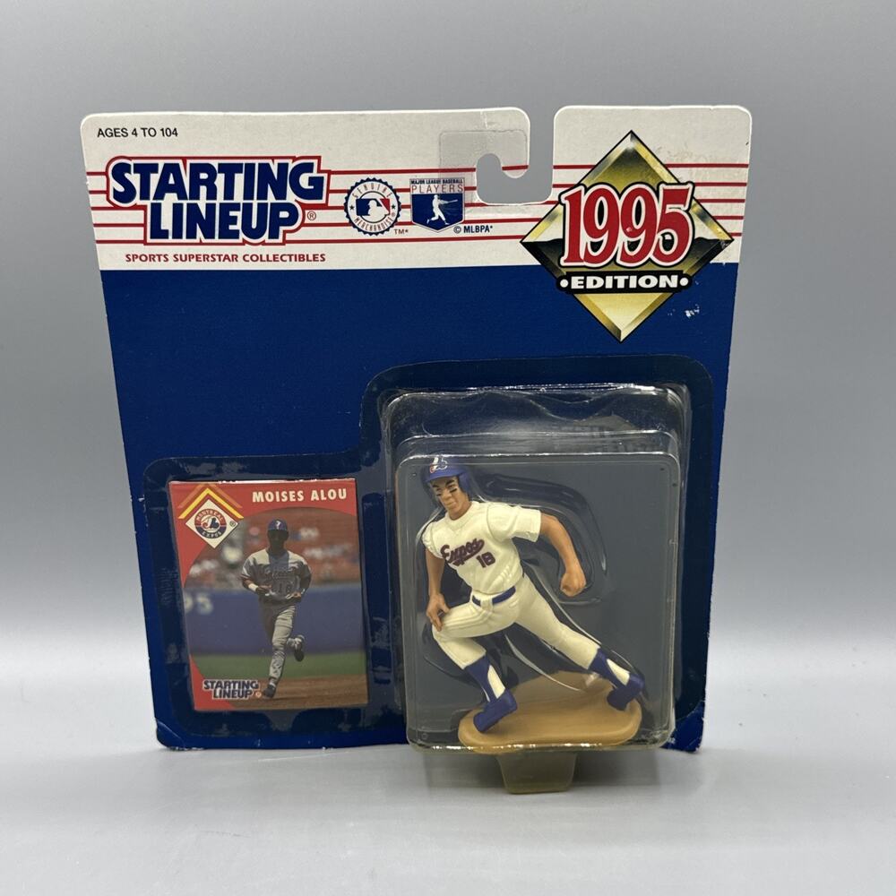 1995 Kenner Starting Lineup Moises Alou Montreal Expos Some Yellowing